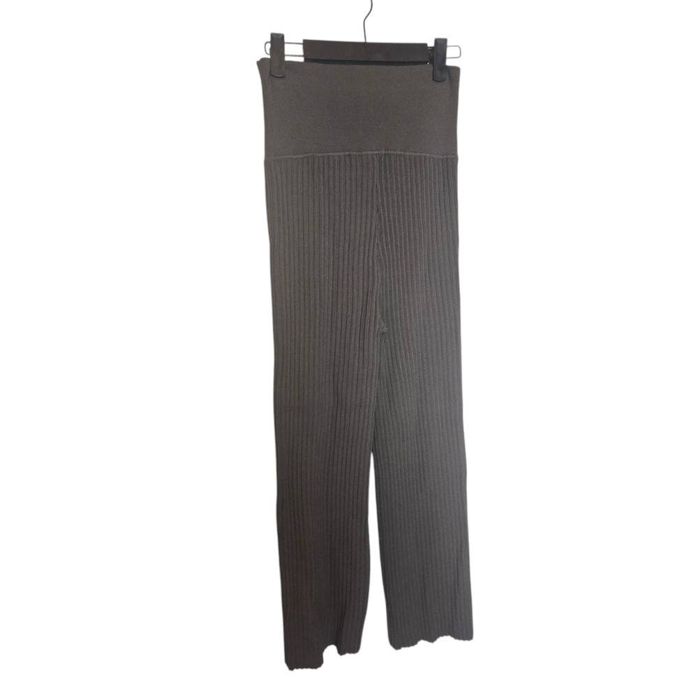 M.M. Lafleur Women's Size Large L Finley Stretch Ribbed Jardigan Knit Ash Pants